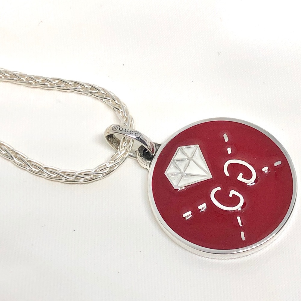New Gucci Ghost Reversible Charm + Free 20" Chain - Picture 1 of 10
